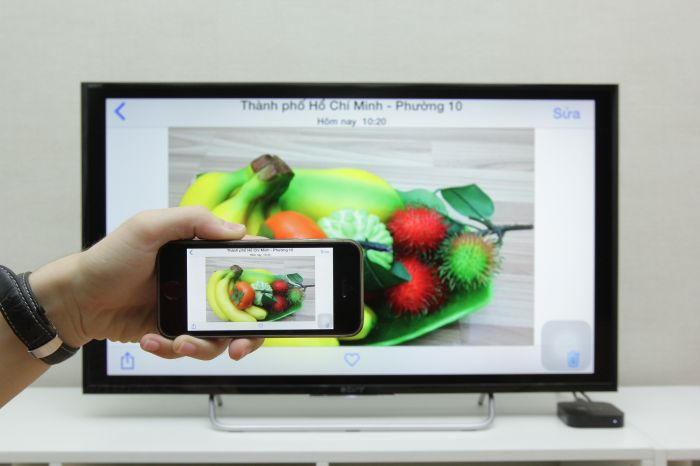 Xem hình ảnh từ iPhone trên tivi